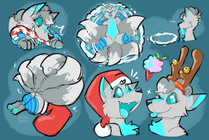 Christmas Veis Doodles by PocketPaws