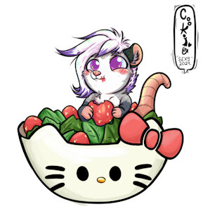 Jinx Opossum Strawberry by CookiesCream