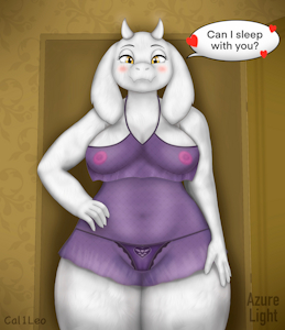 Night-time with Toriel (Collab) by AzureLight