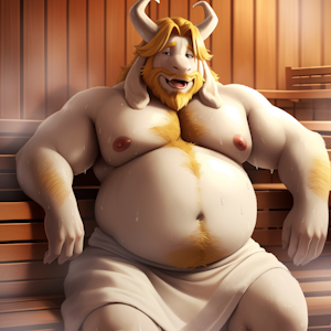 Asgore Taking a Break by mattyboi1998