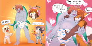 Birthday Treats (Art by OOOeyGoooey) by TsunderePanda