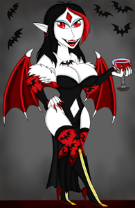 Mihaela the vampire by DoppelSauce