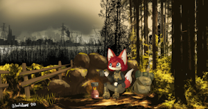 Post Apoc Fox by GwynessaPatienette