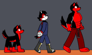 Waiz the wolf evolution by Waiz26