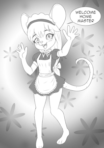 Tess the Maid Mouse girl by joykill