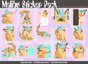 Malibu Sticker Pack 2 by BunnyMellow