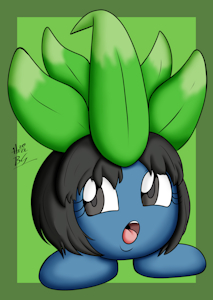 pokedex 043 Erika Anthro Oddish by bernardo393