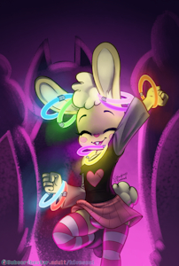 Cuddles - Rave Bunny by VioletEchoes