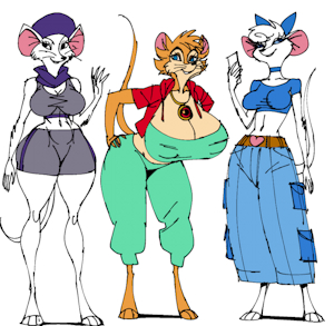 modern mice girls by sora21345