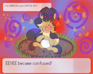 Eevee became confused! by psychorut