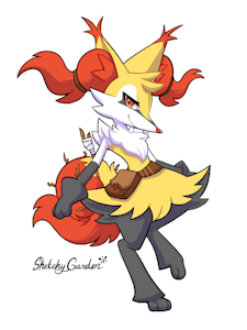 Smolder the Braixen by DarkEeveeon