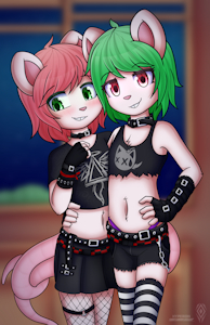 Brothers cosplaying sisters by NotHyperion