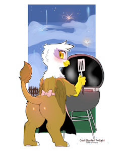 Grillin Griffon Gilda by ColdBloodedTwilight