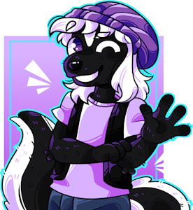 NikoSkunk 🦨 (Art By TrickyToonTrove) by NikosAutistic