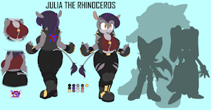 Julia The Rhinoceros by Mykiio