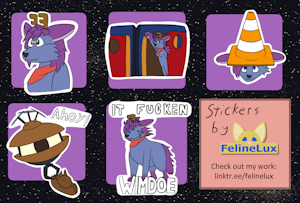 Sticker display Sadie by FelineLux