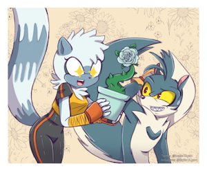 Tangle x Rough (Flowerpot) by Lupita13