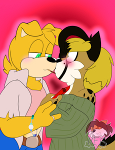 Pocky Kiss by HedgeWolf23