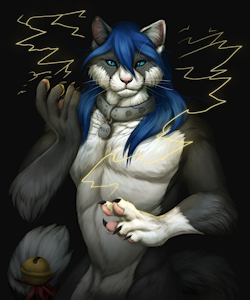 Electric cat - by Kajirra by mahogato