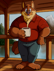 Dad wolf by AniCrossBear