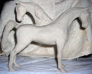 Porcelain horse by fleetwindflyy