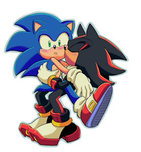 Sonadow kiss on cheek by ArborialRodent