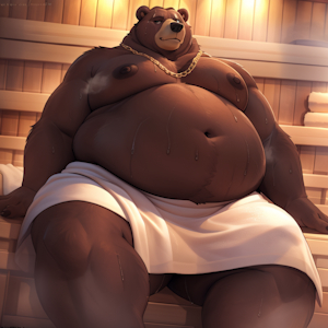 Ben Bigger chilling in the Sauna by mattyboi1998