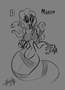 Various Random Rolls - Medusa by GrayscaleRain