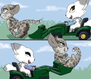 Chibi tractor by Furball