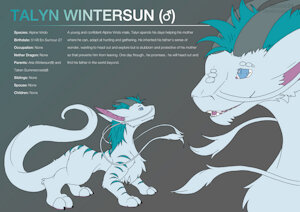 Commission - Talyn Wintersun Character Sheet by besonik