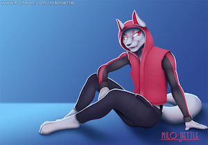 Ouenwoof (clothed) by MiloNettle