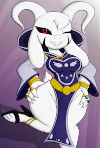 Commission - Fem Asriel by ZinnyZ