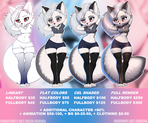 Commission price sheet by Aurika