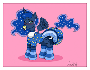 Princess Luna Diaper Humiliation by AquaEagle