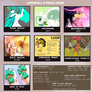 ☆ Lovespell's 2024 Pricing Guide ☆ by lovespell