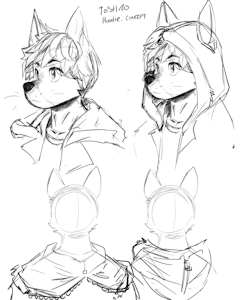 Toshi - Hoodie Concept by BastionShadowpaw