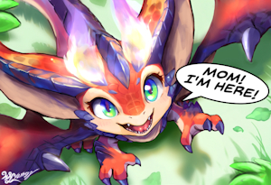 Mooooom! I'm Here! by Wyverness