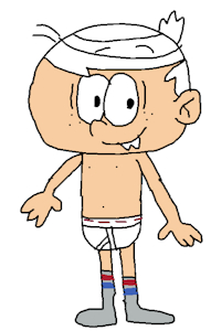 Lincoln Loud in his Underwear and Socks by MabelTheToysLover