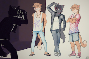 [c] fashion sesh with the boys by leglegleg