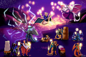 Charizard Lantern Festival (by LucyferrumBell) by flamecoil