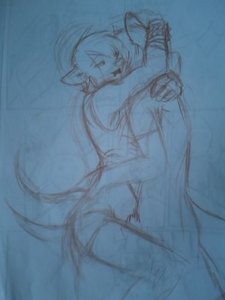 embrace(sketch) by ultrawolf