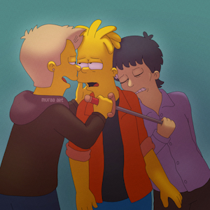 bart and his 2 bf by Mufaa