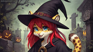 Witchy Rowan (Halloween Treat) by TadashiFox