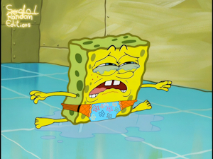 SpongeBob Crying with Personalized Speedo - E by SergioLH25