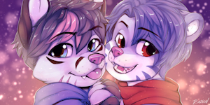 Toshi & Krech - Couples Avatar by BastionShadowpaw