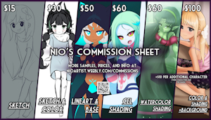 Commission Sheet (OPEN) by NioFloofArtist