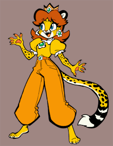 Anthro Cheetah Daisy by JoffRob