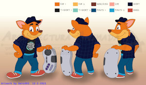 Gus Bandicoot Reference Sheet [c] by Gato303