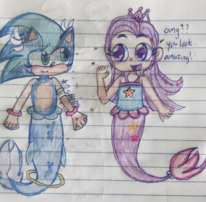 A New Fellow Mermaid! (¡Un Nuevo Amigo Tritón!) by aXXyM00n