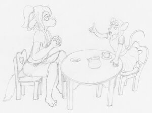 Teatime with Allie and Hannah by Tavvycat